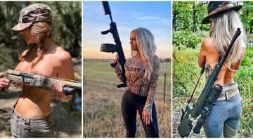 Mulheres caçadoras fazem sucesso em conta no Instagram - Instagram