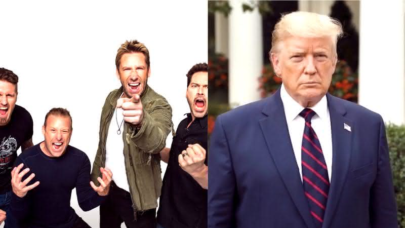 A música de Nickelback foi usada por Donald Trump - Reprodução/Instagram