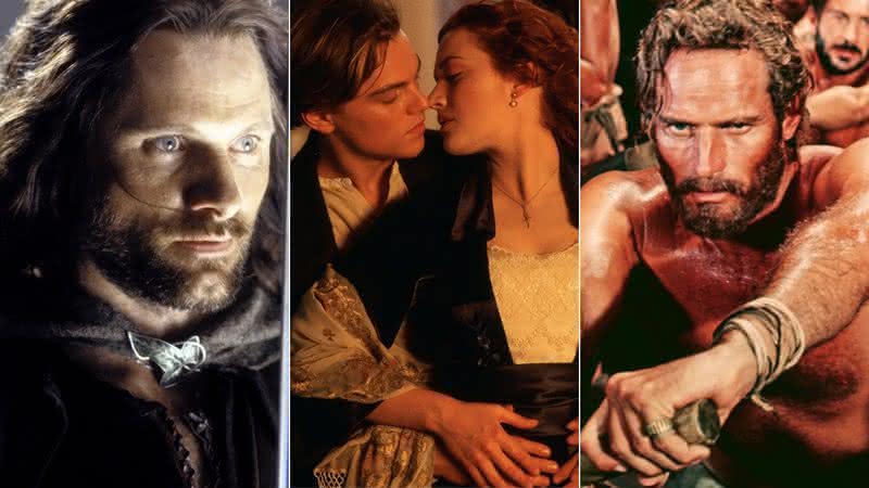 "O Senhor dos Anéis: O Retorno do Rei", "Titanic" e "Ben-Hur" são os maiores vencedores da história do Oscar (Fotos: Divulgação)
