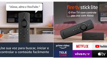 Fire Tv Stick Lite: tudo sobre o novo controle de streaming para sua TV - Reprodução/Amazon