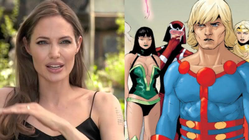 Angelina Jolie é uma das protagonistas de Os Eternos - YouTube/Marvel Comics