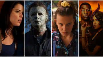 Nesta sexta-feira 13, elencamos os próximos lançamentos de filmes e séries de terror, como "Pânico 5", "Halloween Kills", "Stranger Things" e mais! - Divulgação/Weinstein Co./Universal Pictures/Netflix/HBO