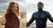 Elizabeth Olsen e Chadwick Boseman no universo Marvel - Reprodução/Marvel