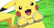 Pikachu é preso em novo episódio de "Pokémon" - Reprodução/TV Tokyo