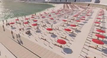 Prefeitura de Silgar demonstra como serão as praias pós quarentena - Facebook