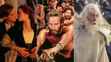 "Titanic", "Ben-Hur" e "O Senhor dos Anéis: O Retorno do Rei" são os recordistas do Oscar - Divulgação/20th Century Studios/MGM/Warner Bros.