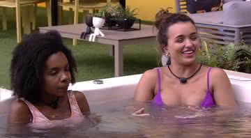 Thelma e Rafa Kalimann no Big Brother Brasil 20 - Transmissão Globo