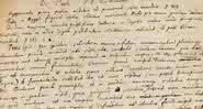 Um trecho do manuscrito com a receita bizarra receita - DIvulgação
