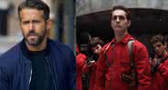 Ryan Reynolds em Esquadrão 6 e Pedro Alonso em La Casa de Papel - Diulgação/Netflix