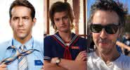 Ryan Reynolds em Free Guy, Joe Keery em Stranger Things e Shawnyn Levy em foto de seu perfil - Fox/Netflix/Instagram