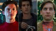 Tom Holland, Andrew Garfield e Tobey Maguire como Peter Parker - Divulgação/Sony Pictures