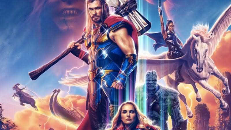 Pôster oficial de "Thor: Amor e Trovão" - Divulgação/Marvel Studios