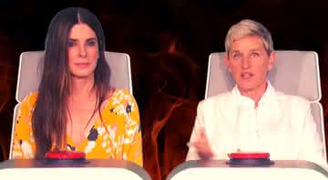 Sandra Bullock em participação do programa de Ellen DeGeneres - Reprodução/YouTube