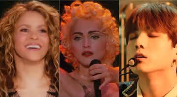 Shakira, Madonna e BTS em seus filmes/shows - YouTube