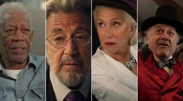 Morgan Freeman, Al Pacino, Helen Mirren e Danny DeVito serão os protagonistas de "Sniff" - (Divulgação/Amazon Studios/Universal Pictures/Disney)