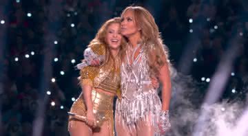 Jennifer Lopez e Shakira na apresentação do Super Bowl 20 - Youtube