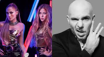 JLo, Shakira e Pitbull - Reprodução/Instagram