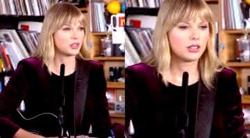 Taylor Swift na apresentação - Reprodução/NPR Studios