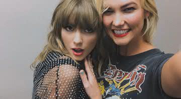As (ex) amigas Taylor Swift e Karlie Kloss no ano passado (Reprodução/Instagram)