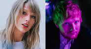 Taylor Swift e Ed Sheeran - Reprodução/Instagram
