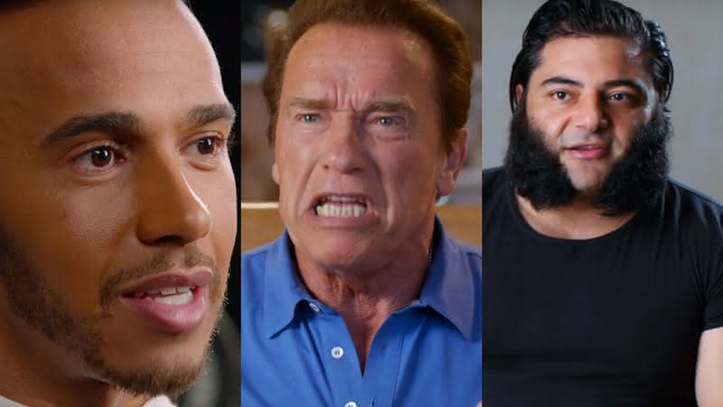 Lewis Hamilton, Arnold Schwarzenegger e Patrik Baboumian são vegetarianos estritos - Reprodução/YouTube
