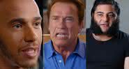 Lewis Hamilton, Arnold Schwarzenegger e Patrik Baboumian são vegetarianos estritos - Reprodução/YouTube