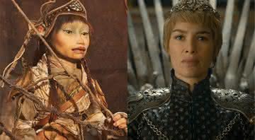 Maudra Fara e Lena Headey como Cersei em Game of Thrones. Crédito: Reprodução/Netflix/HBO
