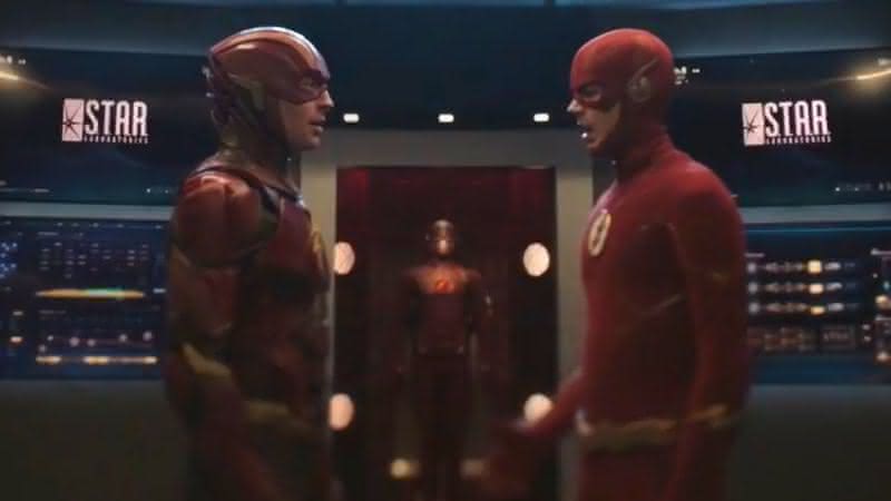 Flash de Ezra Miller encontra versão de Grant Gustin em Crise Nas Infinitas Terras - CW