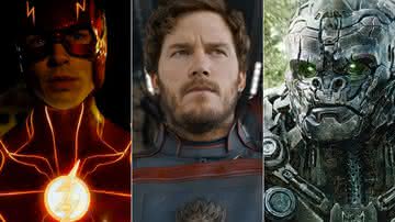 "The Flash", "Guardiões vol. 3" e mais: os trailers lançados no Super Bowl 2023 - Divulgação/Warner Bros./Marvel Studios/Paramount Pictures