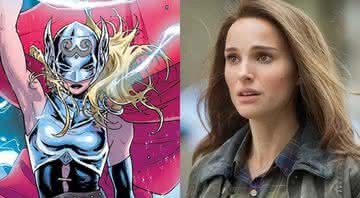Jane Foster (Natalie Portman) será a Poderosa Thor em "Thor Love and Thunder" - Reprodução/Marvel Comics/Marvel Studios
