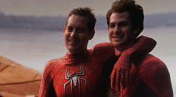 "Homem-Aranha 3": Imagens oficiais de Tobey e Andrew são divulgadas; confira - Reprodução/Twitter