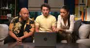 Tom Holland, Zendaya, Jacob Batalon reagindo ao novo trailer de “Homem-Aranha: Sem Volta Para Casa” - (Divulgação/Sony Pictures)
