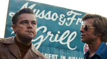 Leonardo DiCaprio e Brad Pitt no filme - Reprodução/YouTube
