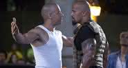 Dominic Toretto e Hobs em cena de Velozes e Furiosos 5: Operação Rio - Divulgação/Universal Studios
