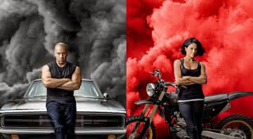 Vin Diesel e Michelle Rodriguez em cartazes de Velozes e Furiosos 9 - Twitter