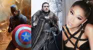Vingadores, Game of Thrones e Ariana Grande - Divulgação/Marvel/HBO/Instagram