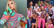 Pabllo Vittar ao lado de crianças em vídeo que viralizou na web - Instagram/Twitter