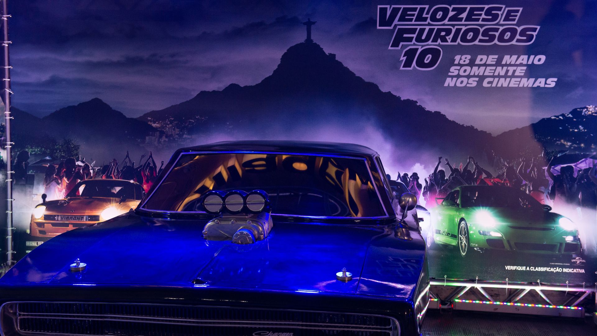 Carro de Dom Toretto, de "Velozes & Furiosos", é exposto em shopping no Rio de Janeiro (Foto: Divulgação/Universal Pictures)
