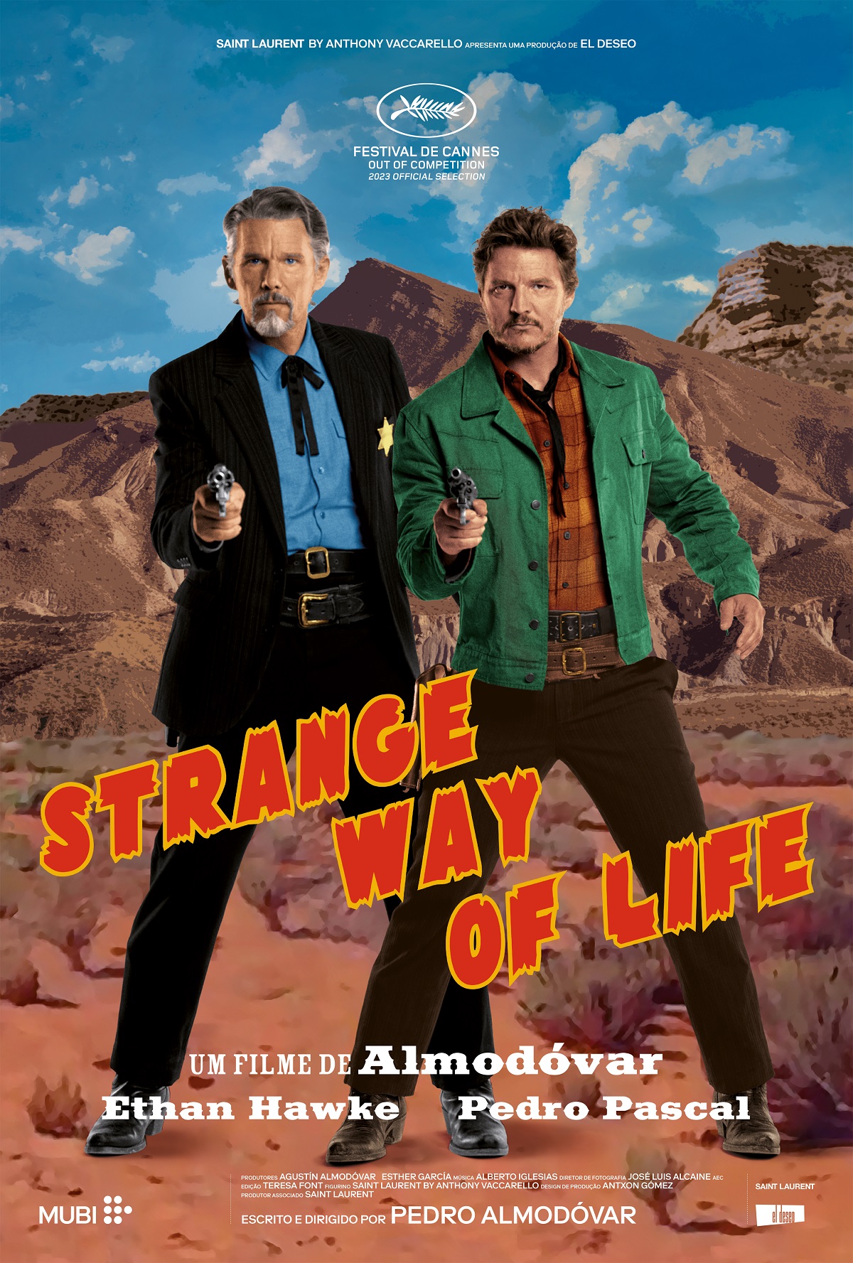 MUBI anuncia lançamento de "Strange Way of Life", curta gay de Almodóvar com Ethan Hawke e Pedro Pascal (Foto: Divulgação/El Deseo/MUBI)