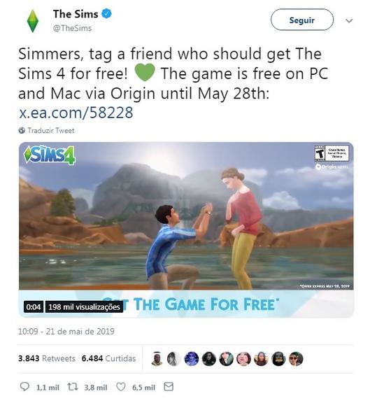 The Sims 4 está disponível para download gratuito até 28 de maio