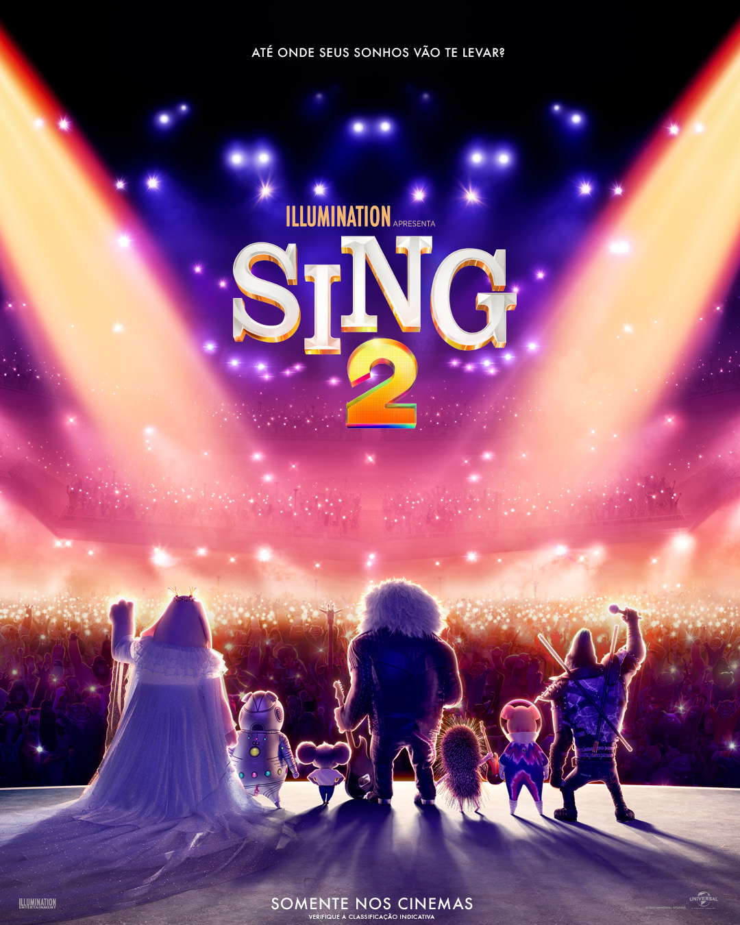 CineBuzz · "Sing 2" ganha novo pôster com personagens principais se  apresentando